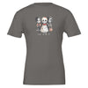Horror child t-shirt with spooky skeleton kids graphic, soft eco-friendly cotton, unisex fit for kids