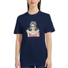 klassisches T-Shirt mit Respektvoll-Aufdruck aus 100% ringgesponnener Baumwolle, halbtailliert und bequem