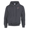 Men's dark gray Rocker Biker Hoodie with double-lined hood, front pocket, and soft cotton-polyester blend fabric.