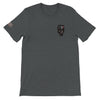 Weiches Unisex T-Shirt aus weichem Stoff mit stilvollem amerikanischem Totenkopf-Design für Komfort und Alltag