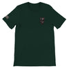 Weiches Unisex T-Shirt mit American Skull Design und Flaggenmotiv für Komfort und Stil